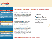 Tablet Screenshot of dictionnaire-des-rimes.fr