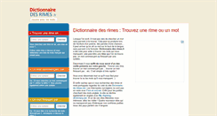 Desktop Screenshot of mots-avec.dictionnaire-des-rimes.fr